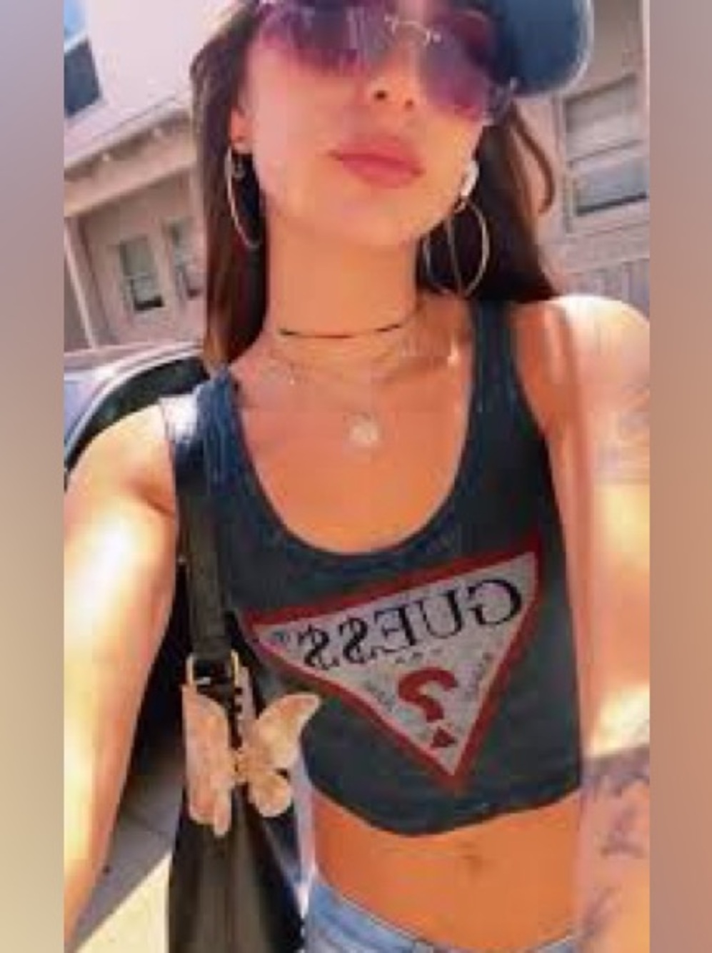 Guess Originals × ASAP Rocky Cropped Iconic Logo Tank size XS